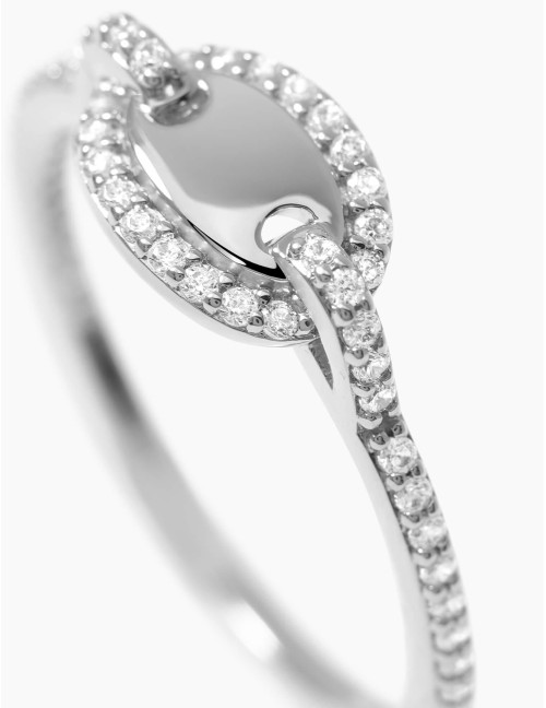 Bague Café Lumière Accompagnée argent