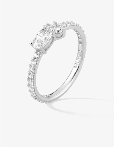 Bague Royale Twist accompagnée argent