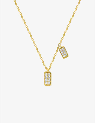 Collier Les Pavés doré