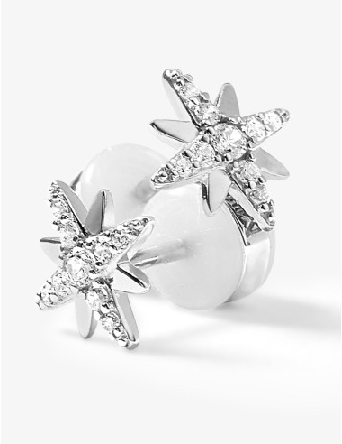 Boucles d’oreilles puces Céleste argent