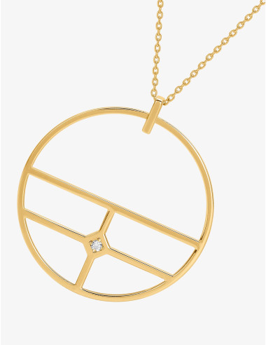 Collier sautoir Ligne Graphique