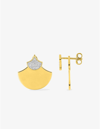 Boucles d’oreilles Duo Éventail Glamour