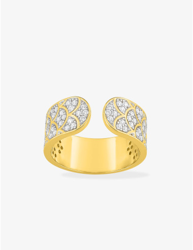 Bague Ouverte Éventail Glamour