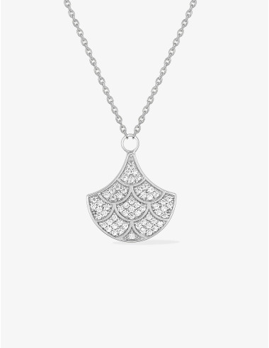 Collier Éventail Glamour argent