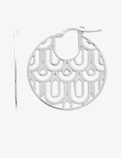 Boucles d’oreilles Glamour Art Déco argent