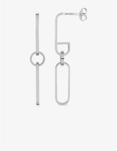 Boucles d’oreilles trio Pure Graphique argent