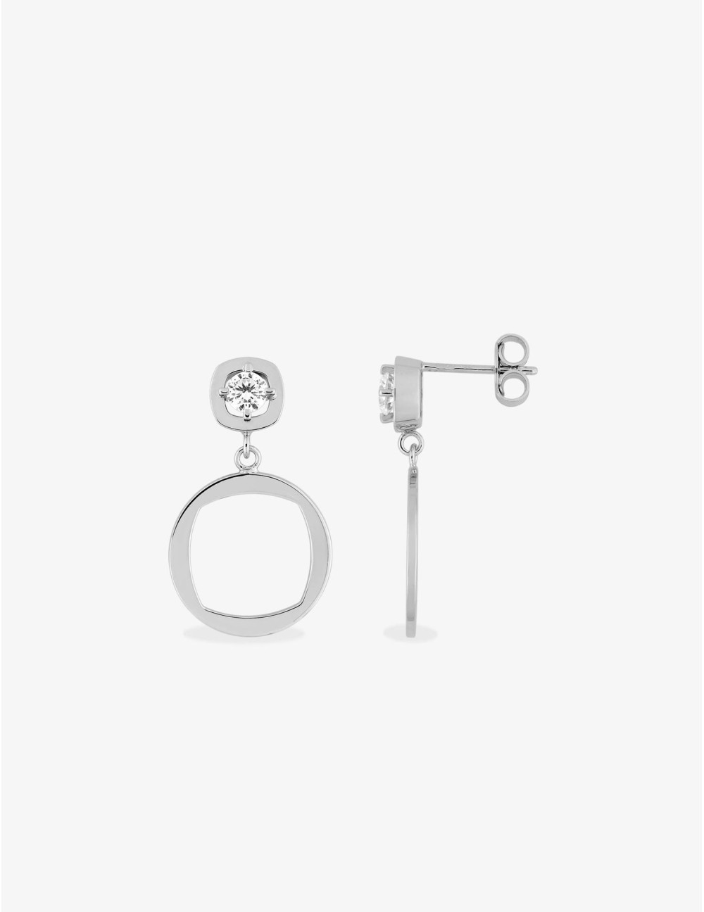 Boucles d’oreilles Éclat Glamour Duo argent