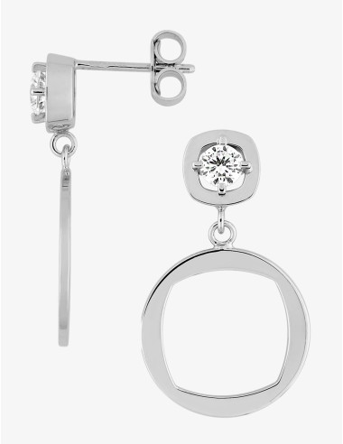 Boucles d’oreilles Éclat Glamour Duo argent