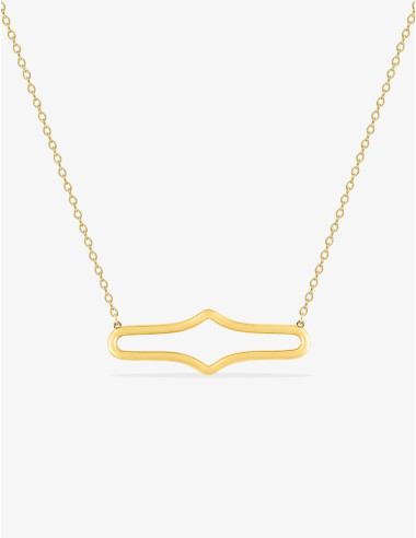 Collier Glamour en plaqué or