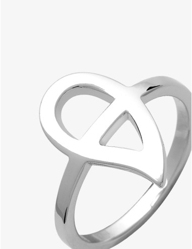 Bague Paisley Graphique argent