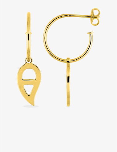 Boucles d’oreilles Graphique Paisley Créoles