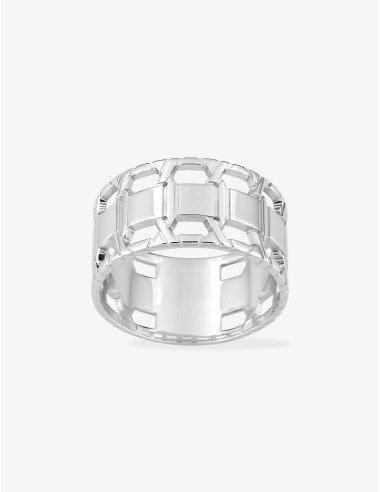 Bague Soleil Graphique argent