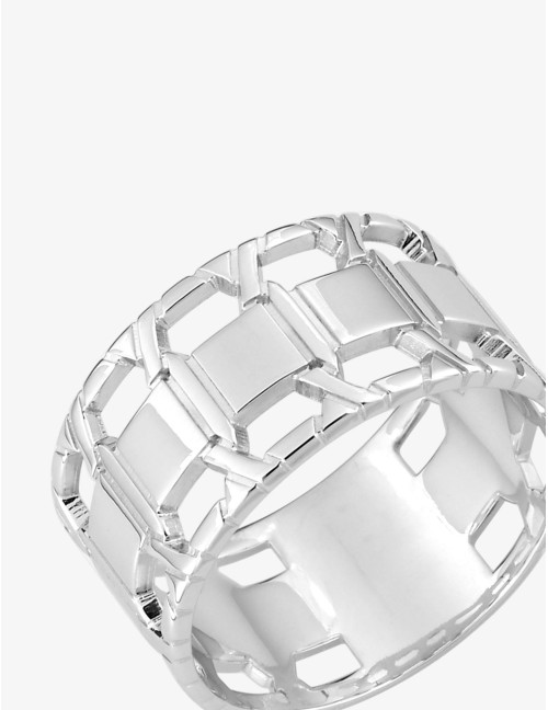 Bague Soleil Graphique argent
