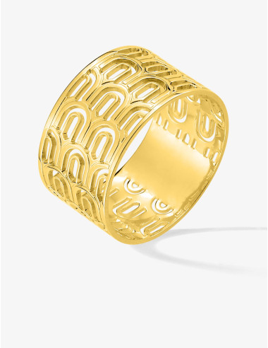 Bague Glamour Art Déco Double