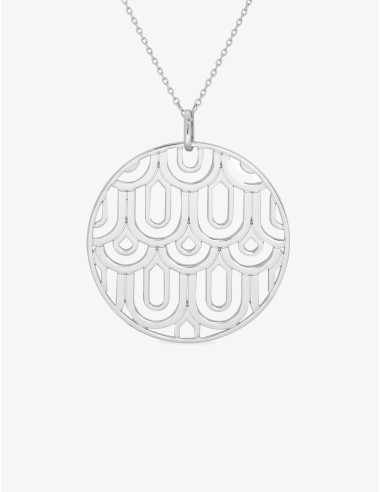 Sautoir Glamour Art Déco argent