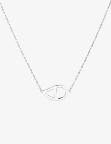 Collier Graphique Paisley argent