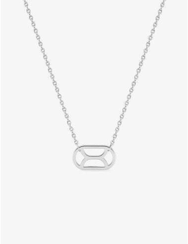 Collier Totem Graphique Horizontal argent