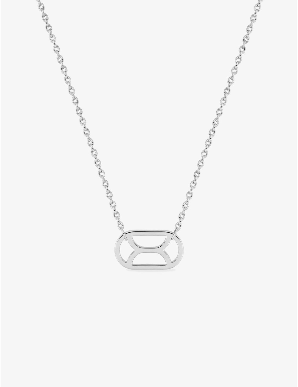 Collier Totem Graphique Horizontal argent