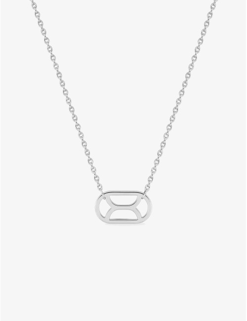 Collier Totem Graphique Horizontal argent