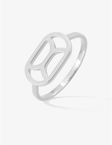 Bague Totem Graphique argent