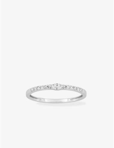 Bague Goutte Royale Horizontale Argent