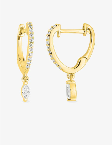 Boucles d’oreilles Goutte Royale