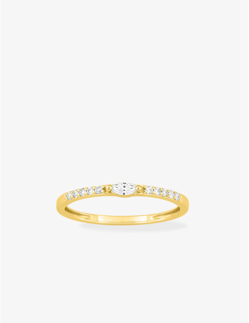 Bague Goutte Royale Horizontale