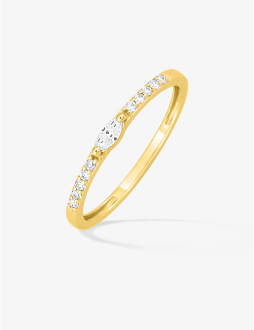 Bague Goutte Royale Horizontale