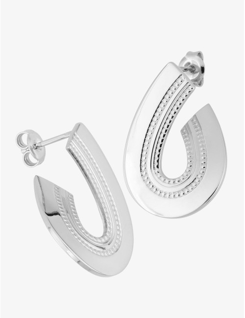 Boucles d’oreilles Glamour Essence argent