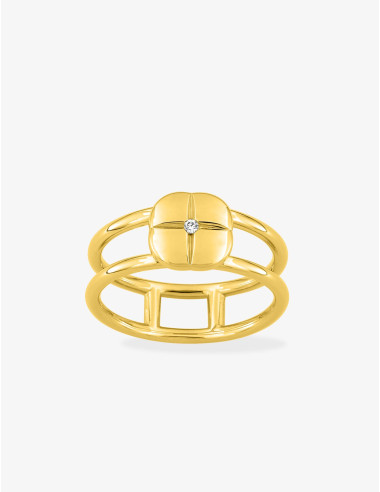 Bague Icône Graphique Double