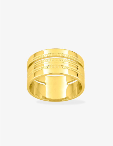 Bague Glamour Essence – détails perlés