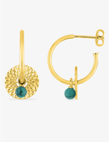 Créoles Soleil Aventure Turquoise