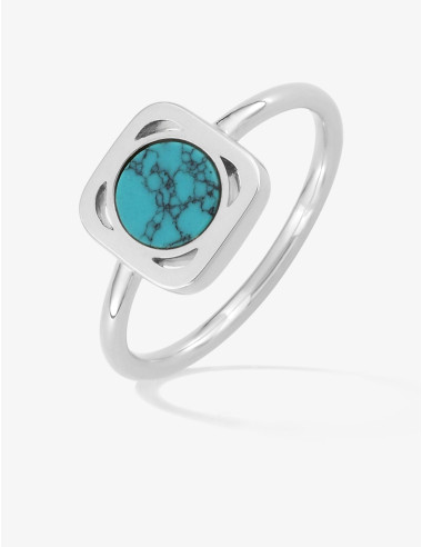 Bague Aventure Turquoise Argent