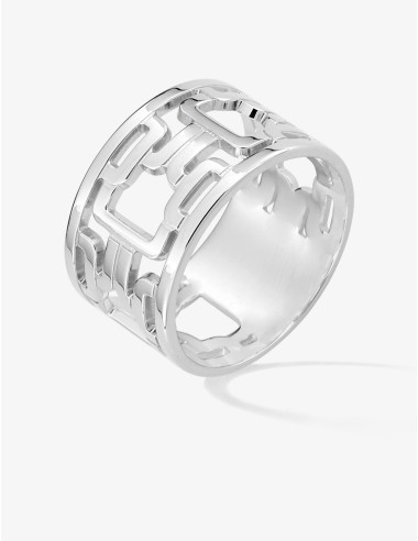 Bague Prospective Graphique Argent