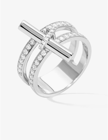 Bague Équilibre Double Argent