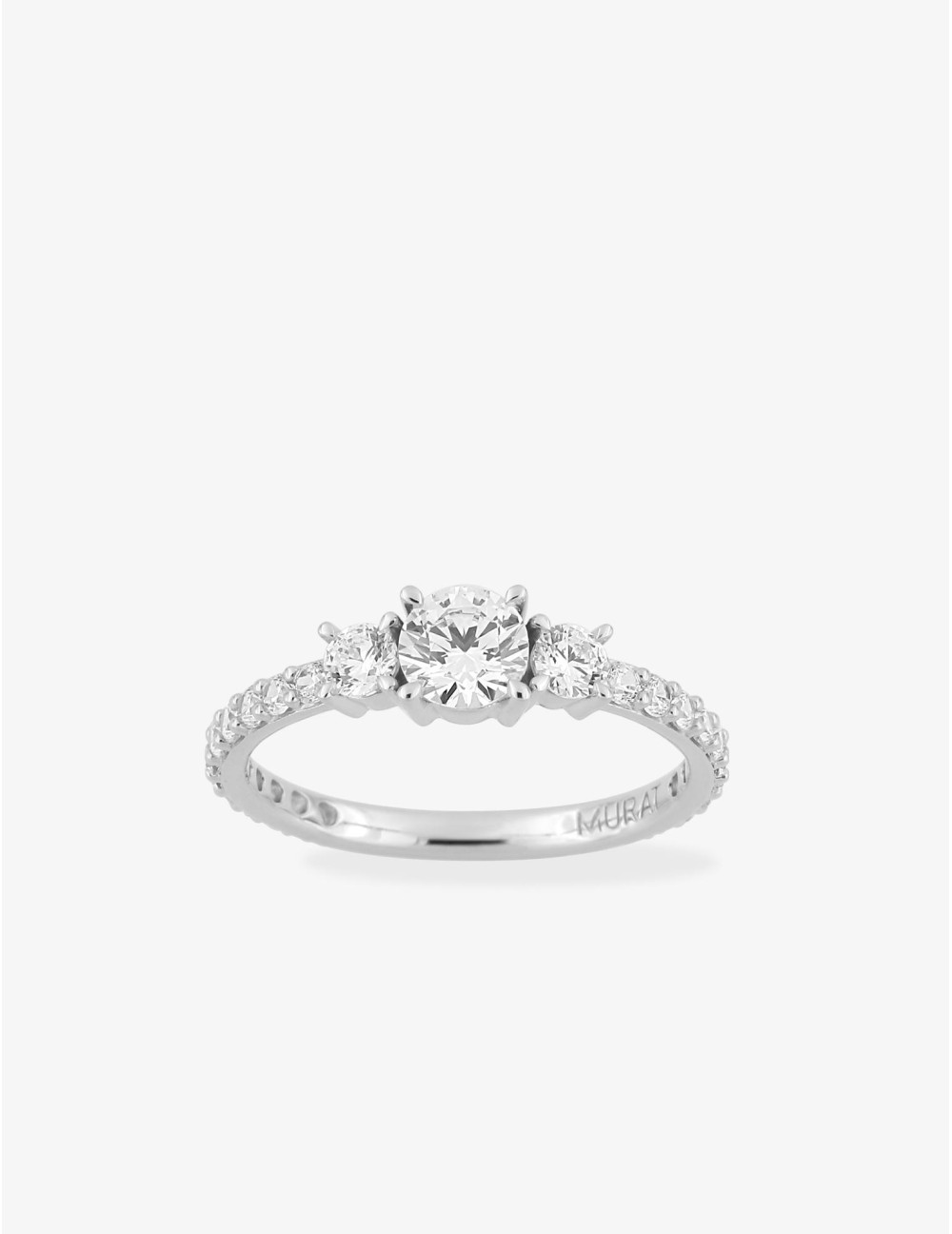 Bague Trilogie accompagnée argent