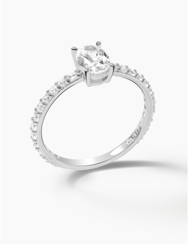 Bague Madeleine accompagnée argent grande