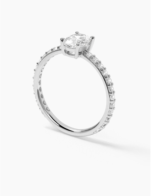 Bague Madeleine accompagnée argent grande