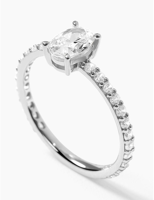 Bague Madeleine accompagnée argent grande