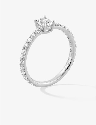 Bague Madeleine accompagnée argent moyenne