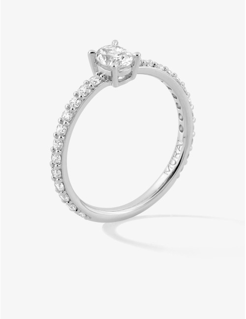 Bague Madeleine accompagnée argent moyenne