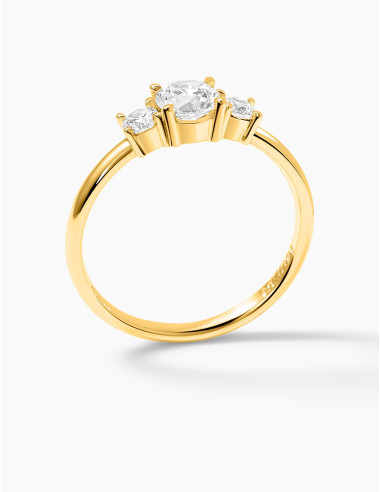 Bague Trilogie doré