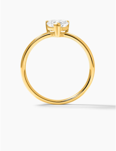 Bague Sacré-Cœur doré