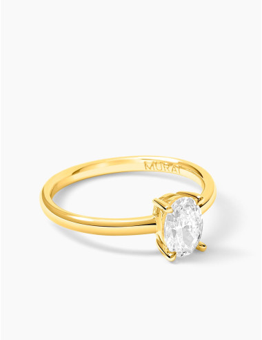 Bague Madeleine doré grande