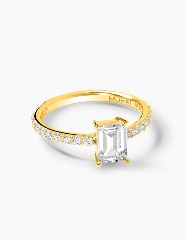 Bague Saint-Honoré accompagnée doré grande