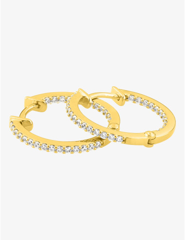 Boucles d'oreilles Sully créoles doré