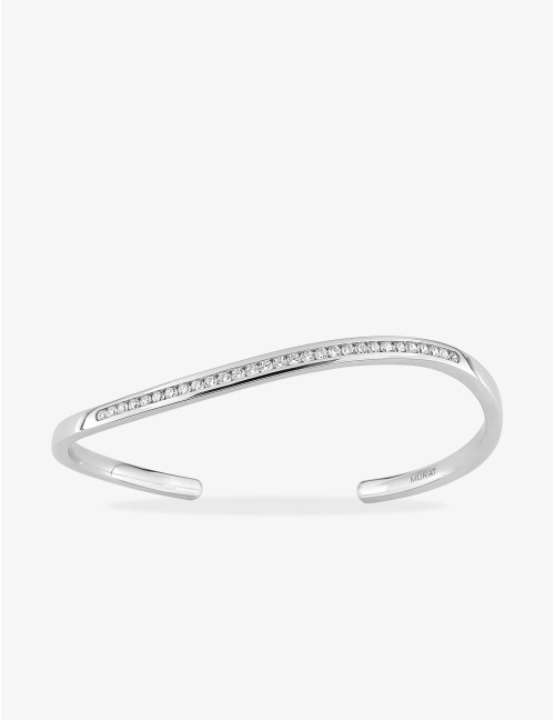 Bracelet jonc Seine Reflets argent