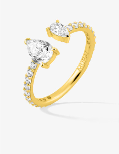 Bague Vivienne Duo accompagnée doré