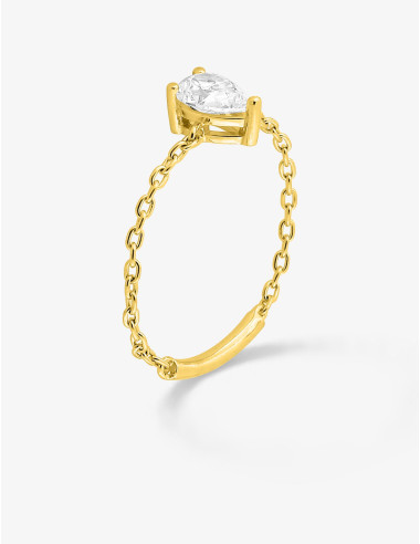 Bague Vivienne Chaîne doré