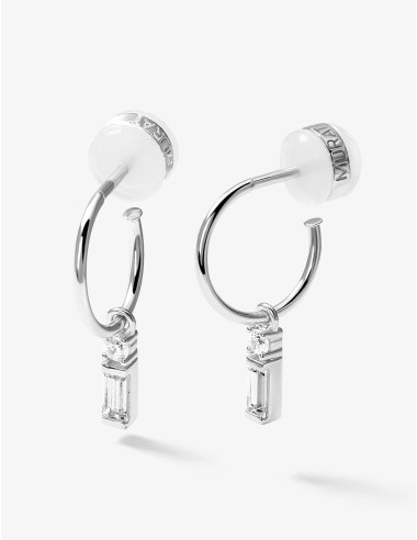 Boucles d’oreilles Façades Terrasse argent
